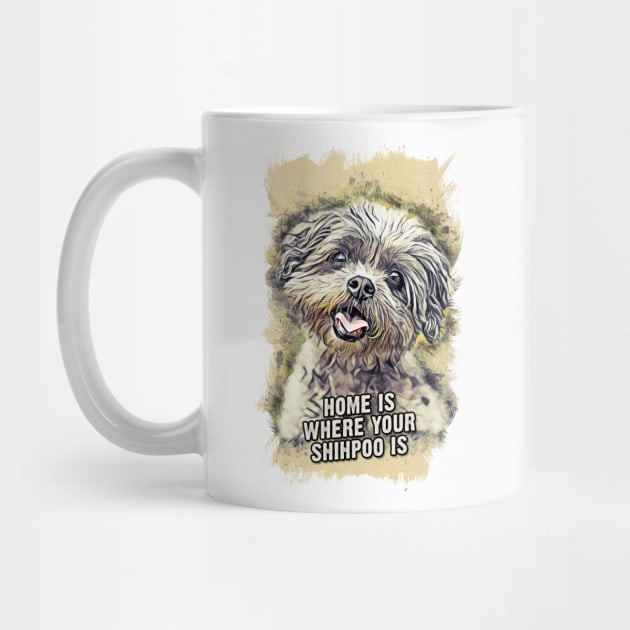 Shihpoo Home is Where Your Dog is by Naumovski